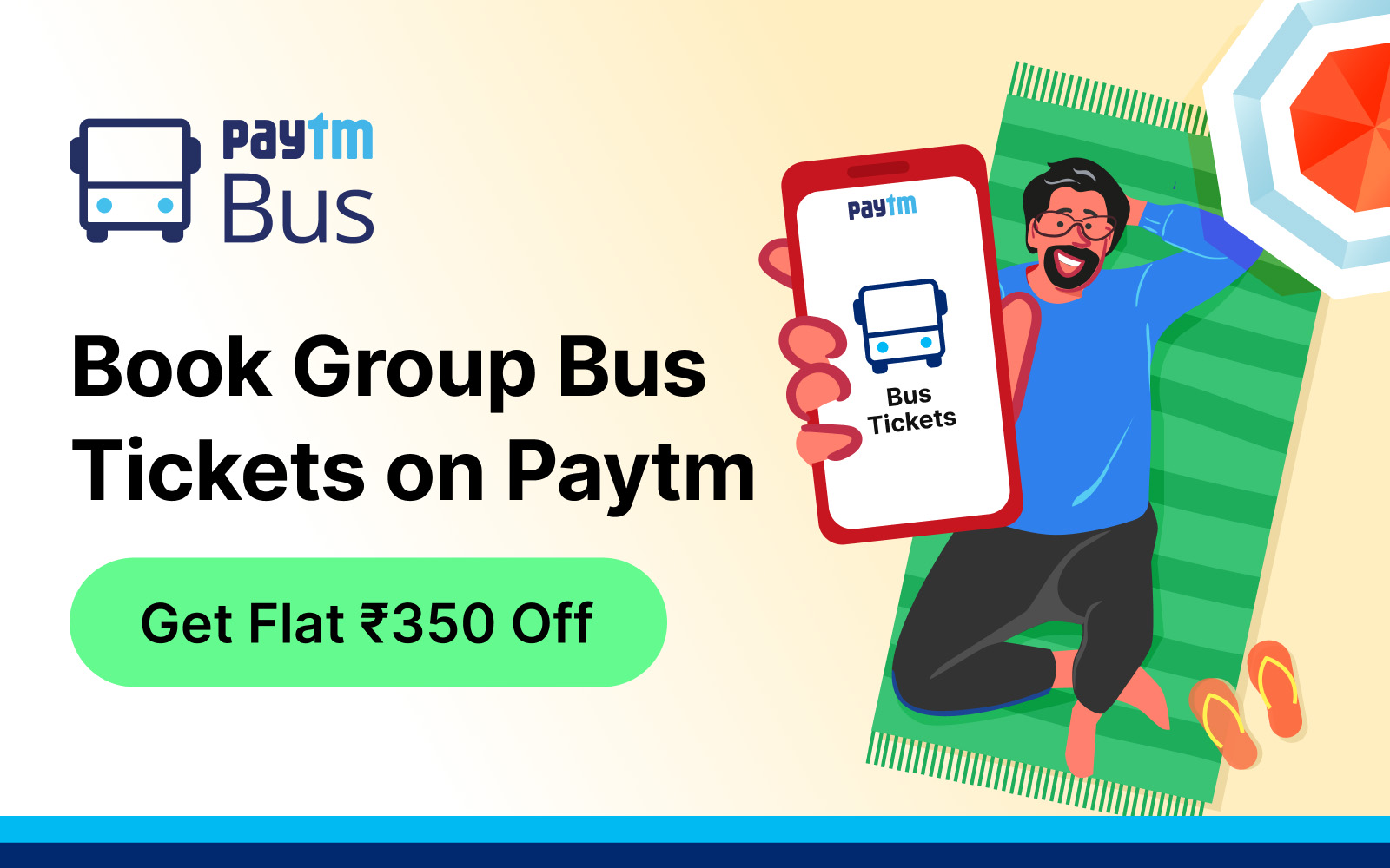 This Summer, Get ₹350 Instant Discount on Group Bus Ticket Booking and